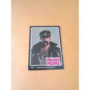 Vintage 1979 Village People Trading Card #60 Disco Era Vintage Music Collectible